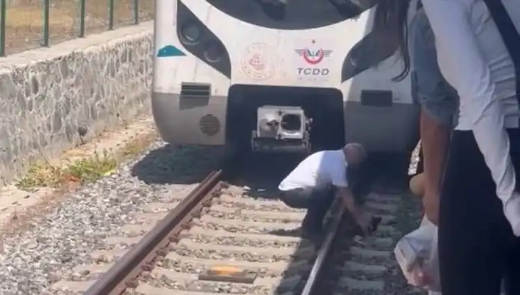 Raylardaki Kediyi Gören Makinistten Örnek Davranış