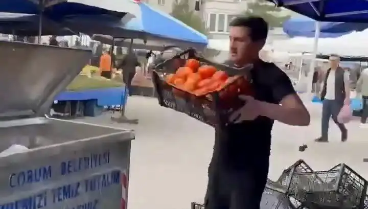 Domatesleri Çöpe Döken Pazarcıya Şok Cezalar: Ne Oldu?