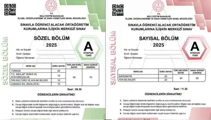 LGS 2025 Sınavındaki Sorular ve Cevap Anahtarı Ne Zaman Yayınlanacak?