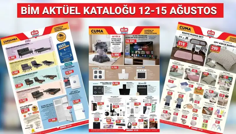 BİM'den 12-15 Ağustos Aktüel Kataloğu: Termos, Drone ve Daha Fazlası!
