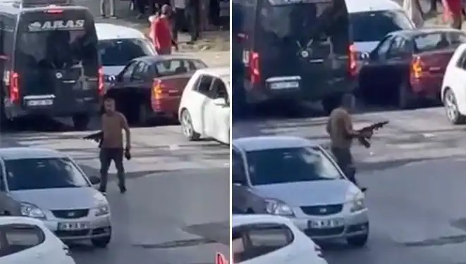 Başakşehir'de Pompalı Tüfekle Sokak Terörü: O Anlar Kameralara Yansıdı