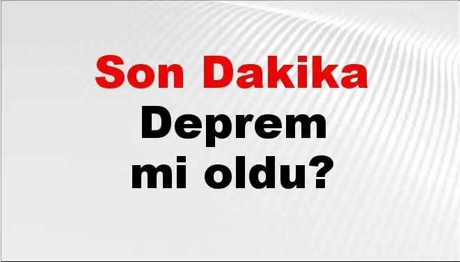 Muğla'da Şok Eden Deprem! Neler Oluyor?