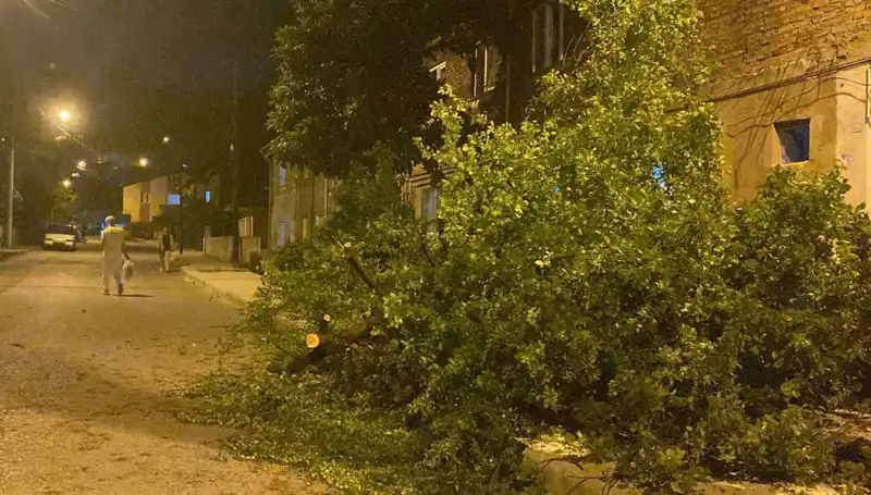 Karabük'te Fırtına Kenti Sarsarken Hayatı Olumsuz Etkiledi